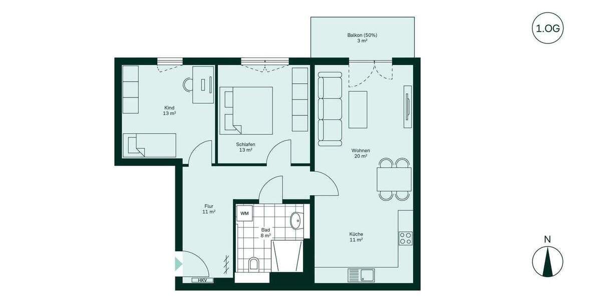 Etagenwohnung Frankfurt (Oder) Frankfurt - 3 Zimmer, 79 m&sup2;, 239.900&euro; | Angebot:25957393