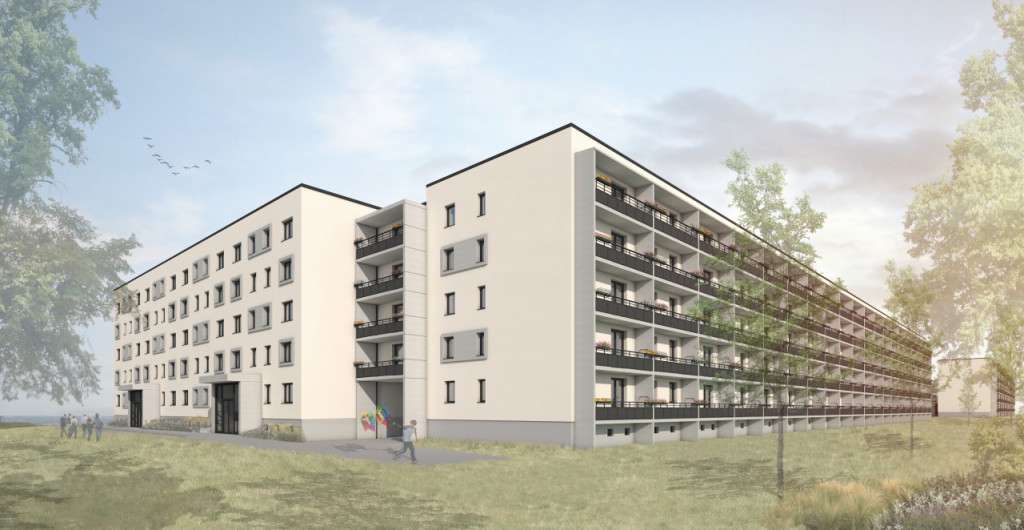 Etagenwohnung Frankfurt (Oder) Lossow - 3 Zimmer, 67 m&sup2;, 399&euro; | Angebot:26097947