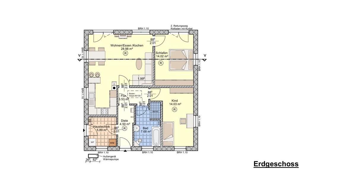 Bungalow Lebus - 3 Zimmer, 80 m&sup2;, 225.000&euro; | Angebot:26493046