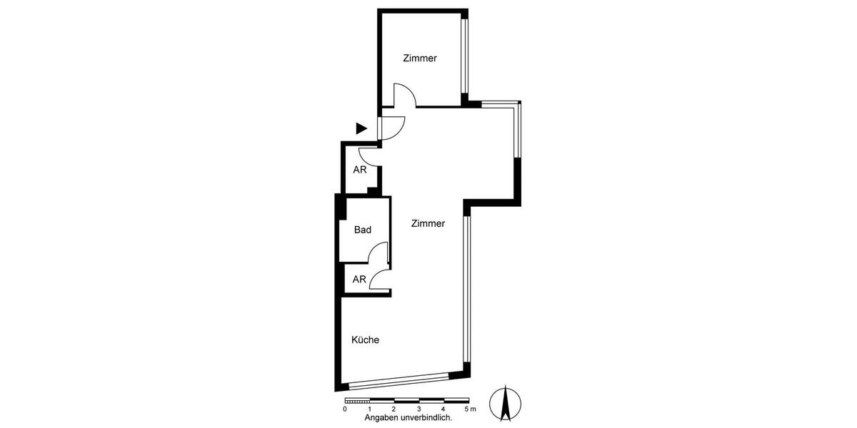 Etagenwohnung Frankfurt (Oder) - 2 Zimmer, 66 m&sup2;, 518&euro; | Angebot:22713985