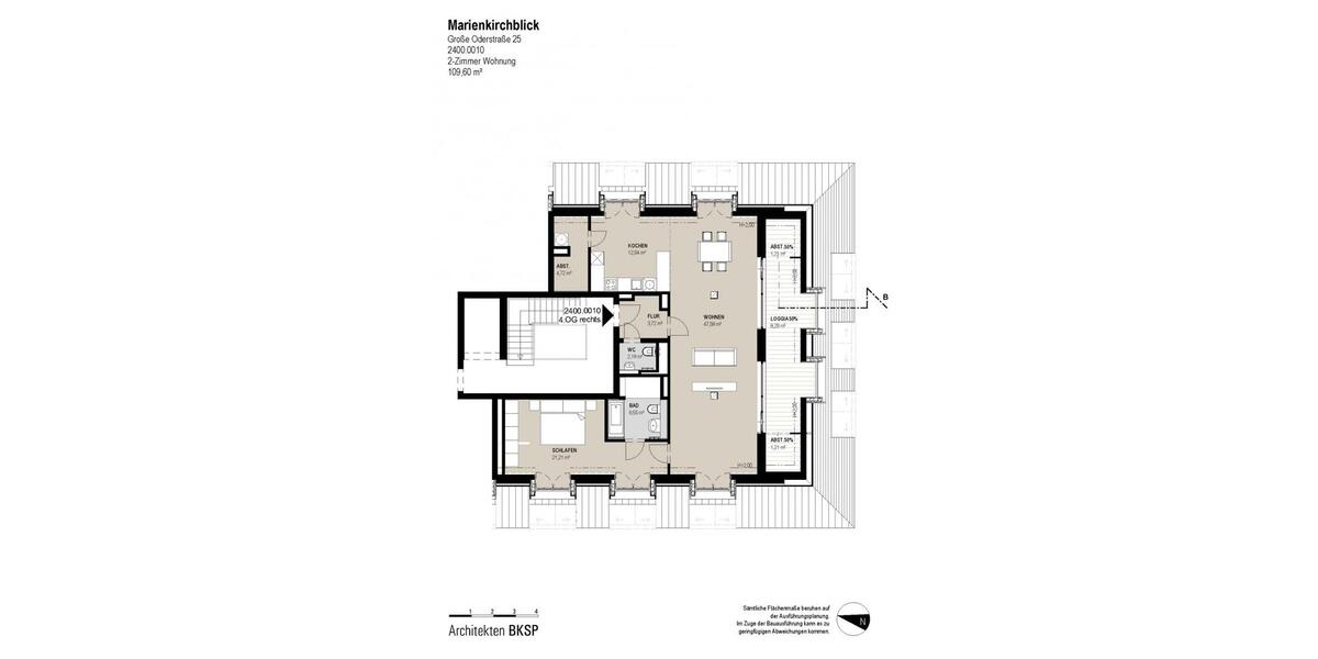 Etagenwohnung Frankfurt (Oder) - 2 Zimmer, 110 m&sup2;, 1.425&euro; | Angebot:24795054