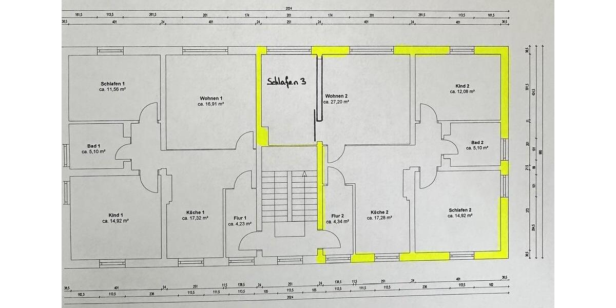 Etagenwohnung Eisenhüttenstadt - 4 Zimmer, 81 m&sup2;, 545&euro; | Angebot:26492992