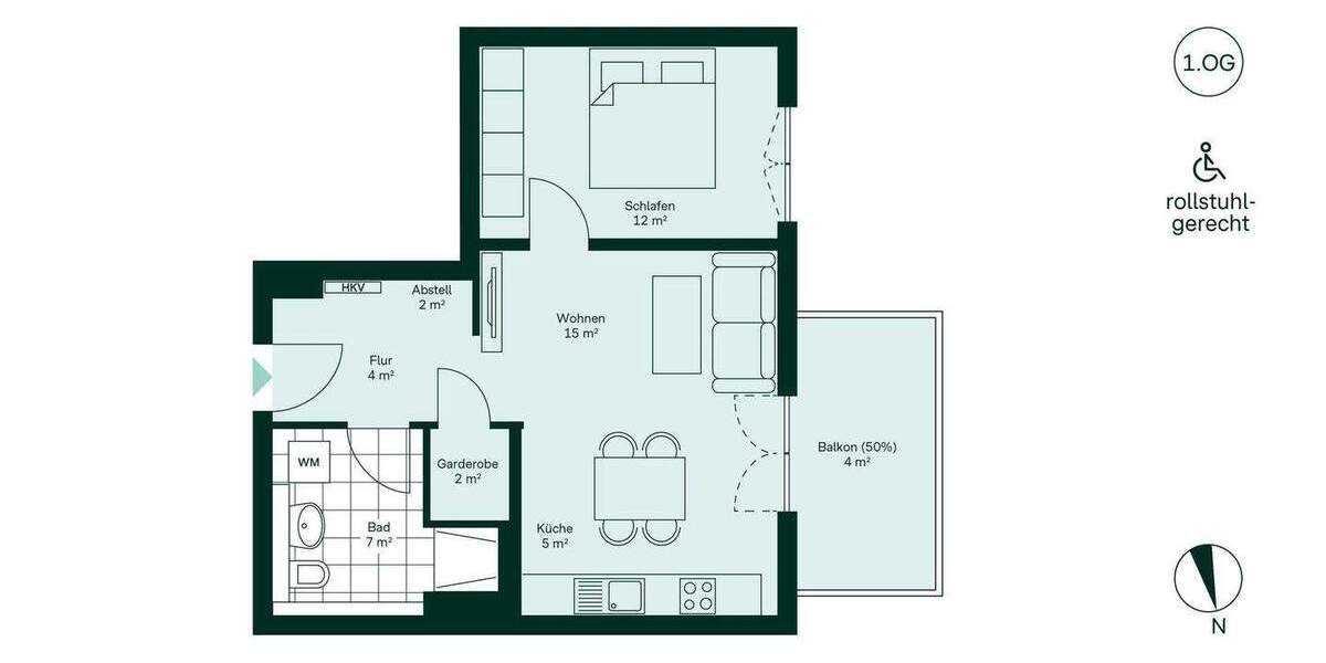Etagenwohnung Müllrose - 2 Zimmer, 49 m&sup2;, 209.900&euro; | Angebot:25957401