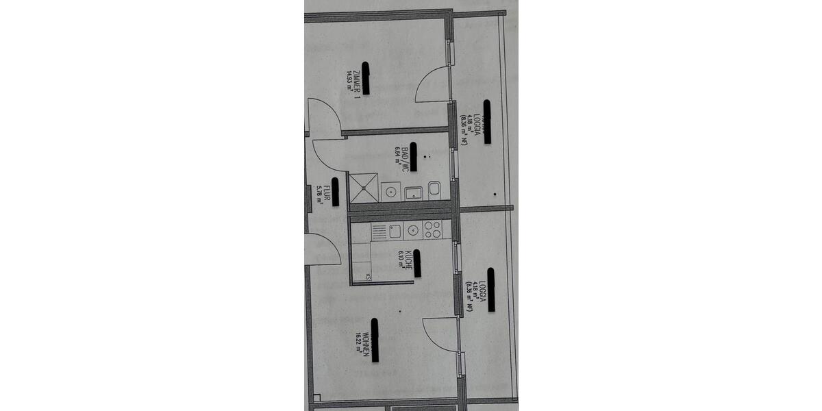 Etagenwohnung Frankfurt (Oder) - 2 Zimmer, 58 m&sup2;, 787&euro; | Angebot:26033721