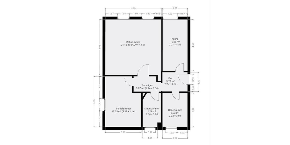 Erdgeschoßwohnung Küstriner Vorland - 2.5 Zimmer, 65 m&sup2;, 425&euro; | Angebot:26044575