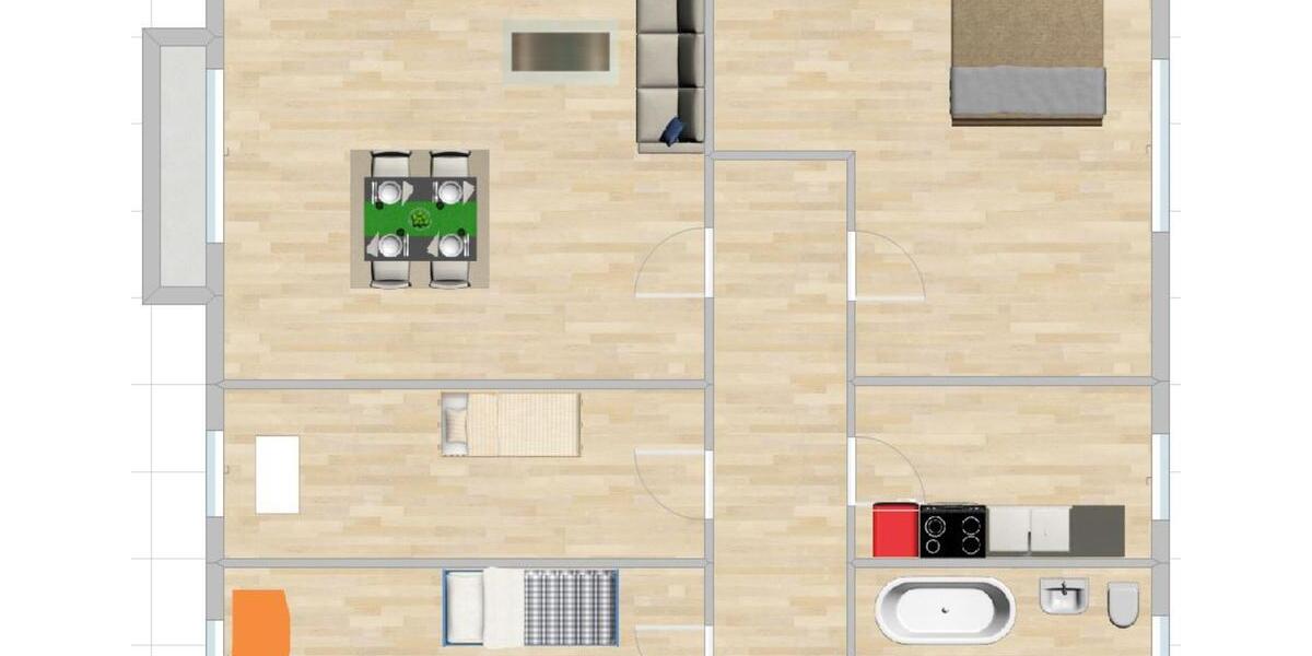 Etagenwohnung Beeskow - 4 Zimmer, 71 m&sup2;, 539&euro; | Angebot:25905726