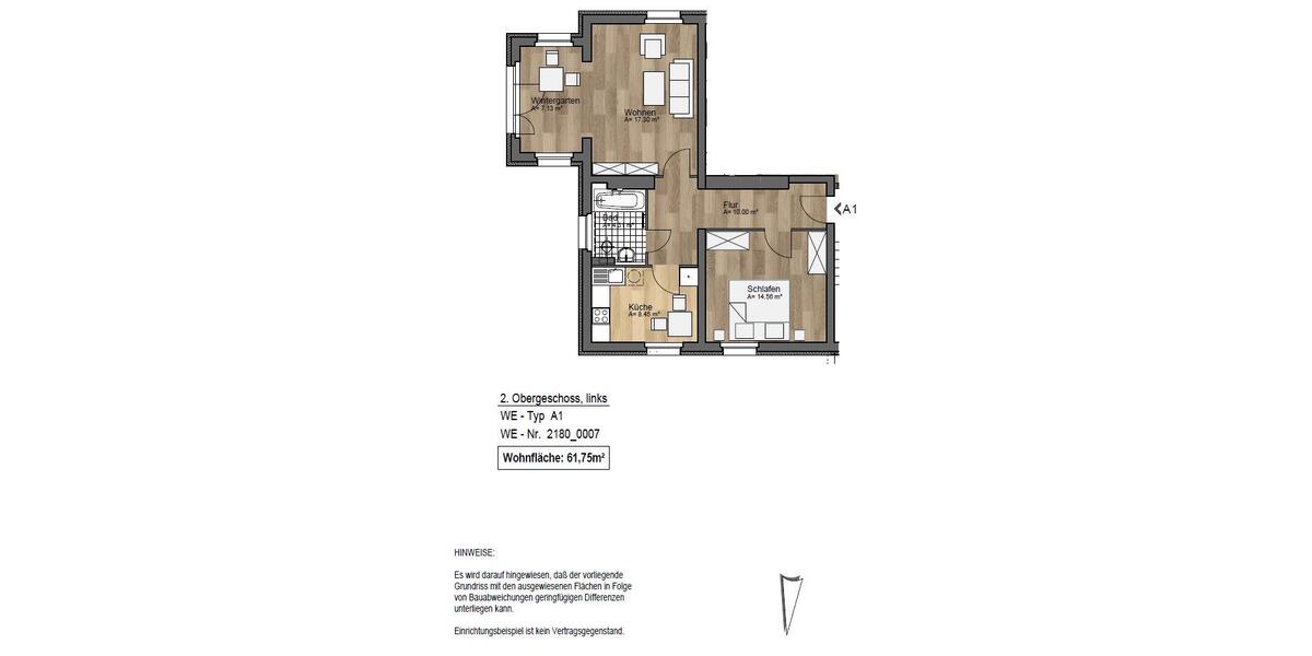 Etagenwohnung Frankfurt (Oder) - 2 Zimmer, 63 m&sup2;, 353&euro; | Angebot:23704733