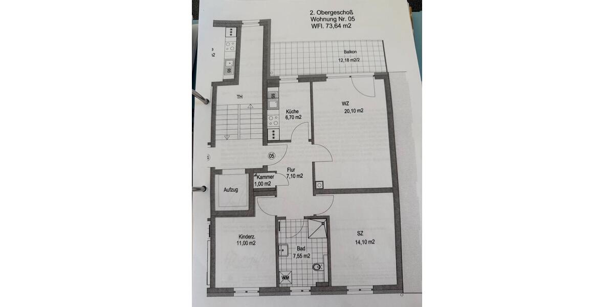 Etagenwohnung Frankfurt (Oder) Beresinchen - 3 Zimmer, 74 m&sup2;, 361&euro; | Angebot:25375065