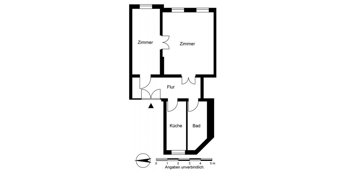 Etagenwohnung Frankfurt (Oder) - 2 Zimmer, 71 m&sup2;, 558&euro; | Angebot:25654517