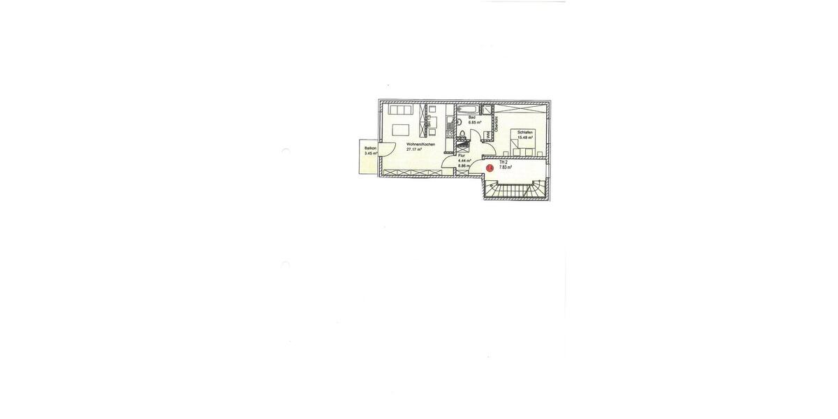 Etagenwohnung Frankfurt (Oder) - 2 Zimmer, 55 m&sup2;, 443&euro; | Angebot:25322067