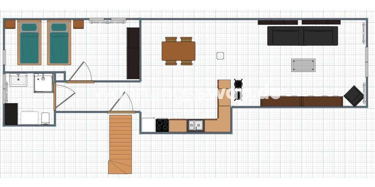 Etagenwohnung Frankfurt am Main - 2 Zimmer, 40 m&sup2;, 650&euro; | Angebot:23745197